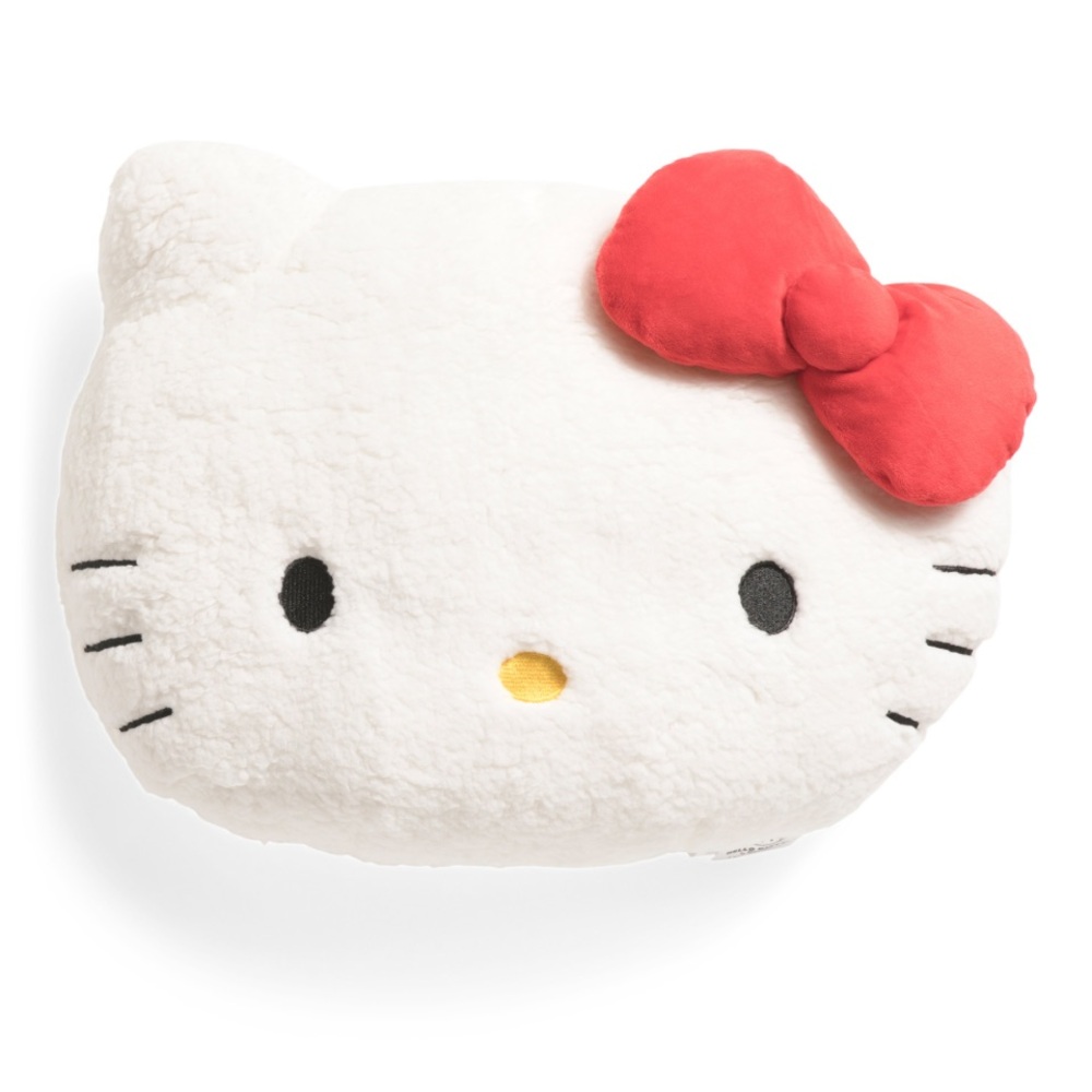 NWT Hello Kitty Plush pillow - White with Red Bow